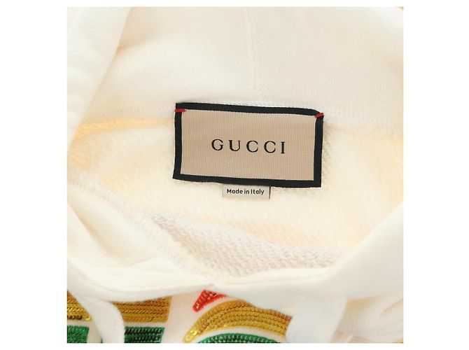 GUCCI Parker Cotton XXS White Auth 182060M Blanco - vista 13