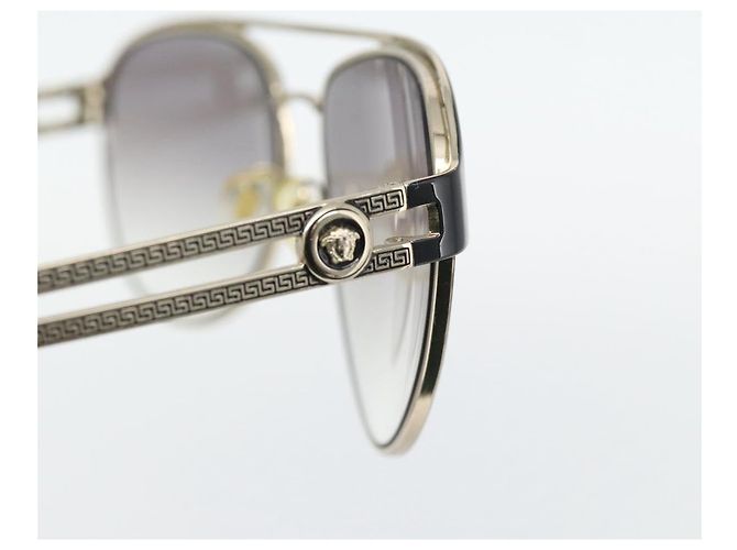 Occhiali da sole VERSACE Medusa metallo Nero Auth BA13255 - vue 4