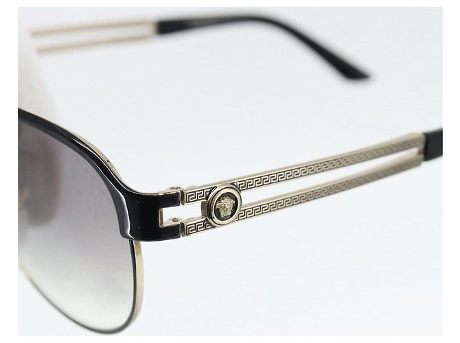 Occhiali da sole VERSACE Medusa metallo Nero Auth BA13255 - vue 6