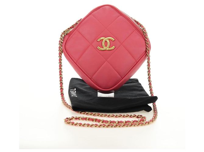 CHANEL Chain Matelasse Schultertasche Lammfell Rosa Gold CC Authentisch 181486SAM Pink Golden - Ansicht 12