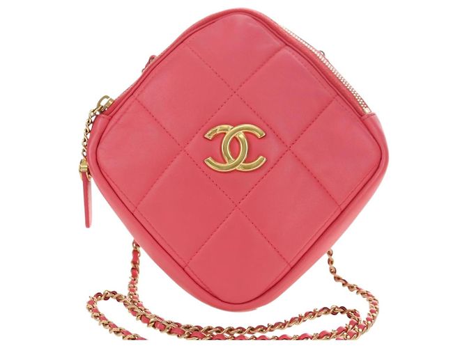 CHANEL Chain Matelasse Schultertasche Lammfell Rosa Gold CC Authentisch 181486SAM Pink Golden - Ansicht 13