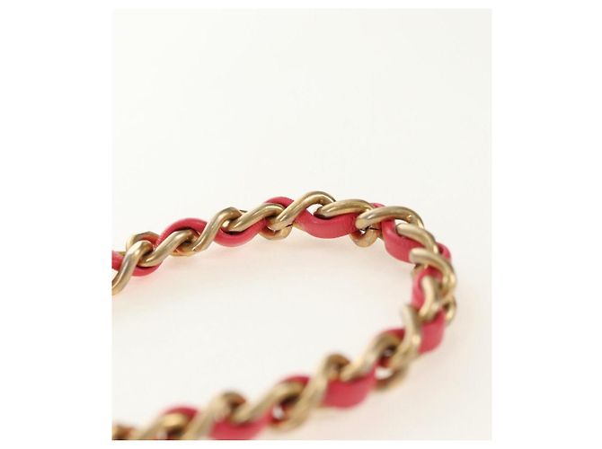 CHANEL Chain Matelasse Schultertasche Lammfell Rosa Gold CC Authentisch 181486SAM Pink Golden - Ansicht 8