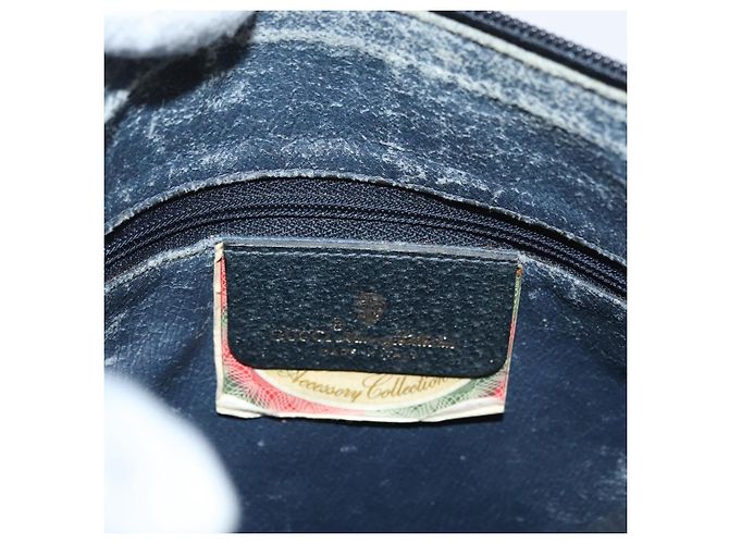 Borsa a Spalla GUCCI GG Supreme Sherry Line PVC Blu Navy Oro 89 02 032 Auth 180128 D'oro - vista 19