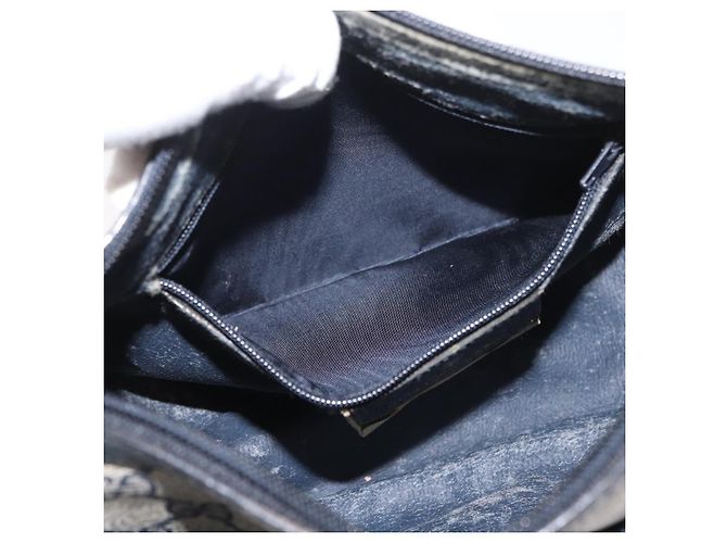 Borsa a Spalla GUCCI GG Supreme Sherry Line PVC Blu Navy Oro 89 02 032 Auth 180128 D'oro - vista 23