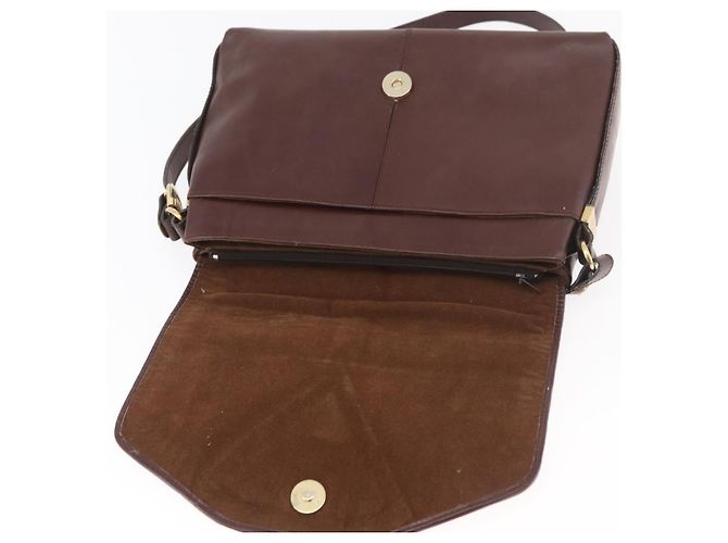 Borsa a Spalla GUCCI in Pelle Bordeaux Oro Auth 182475 D'oro Bordò - vista 11