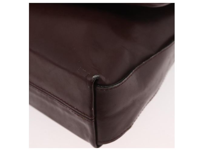 Borsa a Spalla GUCCI in Pelle Bordeaux Oro Auth 182475 D'oro Bordò - vista 14