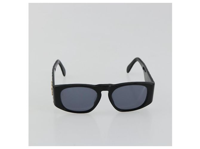 Occhiali da sole CHANEL plastica Nero CC Auth BA13228 - vista 2