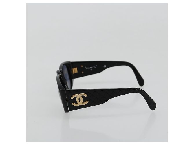 Occhiali da sole CHANEL plastica Nero CC Auth BA13228 - vista 4
