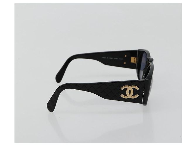 Occhiali da sole CHANEL plastica Nero CC Auth BA13228 - vista 5