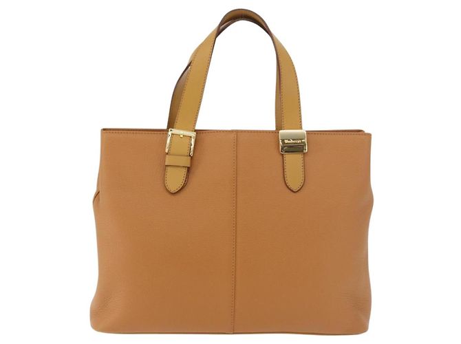 Borsa Burberry in pelle marrone oro Auth 182467 D'oro - vista 13