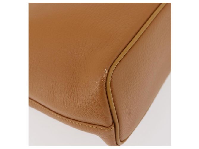 Borsa Burberry in pelle marrone oro Auth 182467 D'oro - vista 15