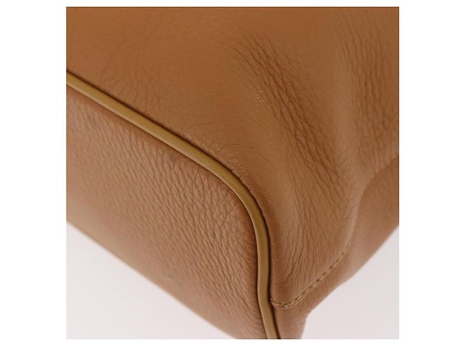 Borsa Burberry in pelle marrone oro Auth 182467 D'oro - vista 16