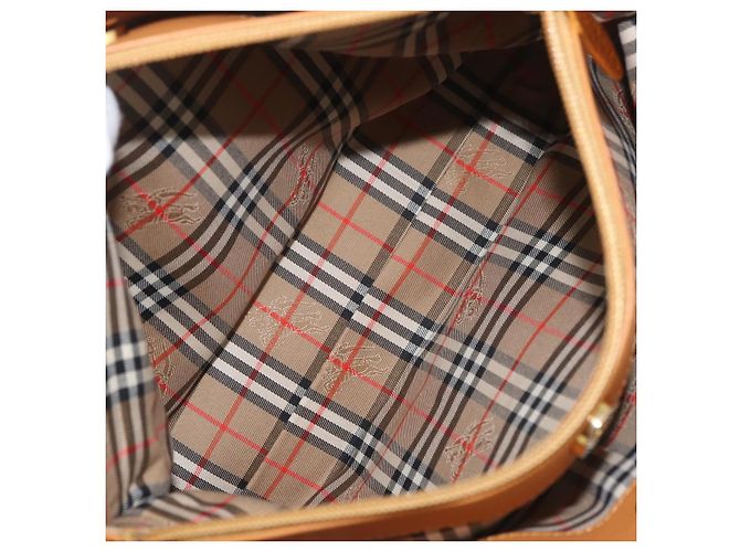 Borsa Burberry in pelle marrone oro Auth 182467 D'oro - vista 22