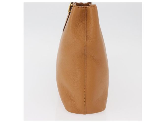 Borsa Burberry in pelle marrone oro Auth 182467 D'oro - vista 3