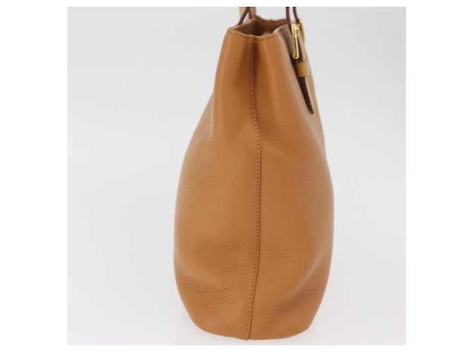 Borsa Burberry in pelle marrone oro Auth 182467 D'oro - vista 4