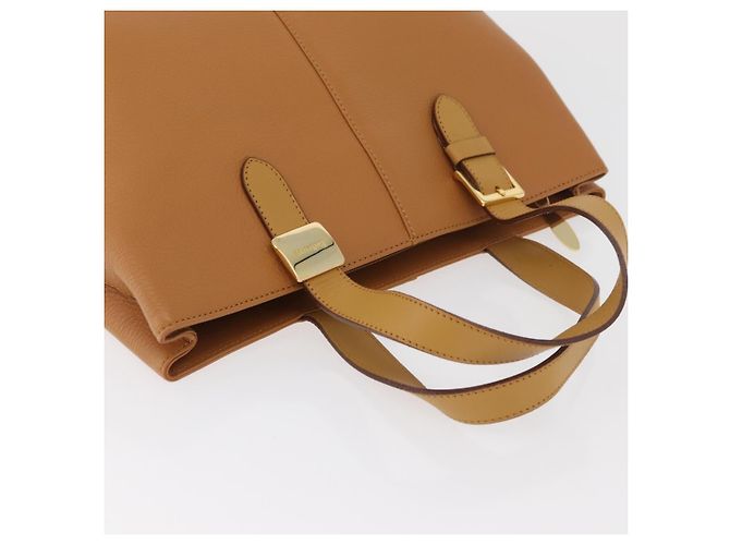 Borsa Burberry in pelle marrone oro Auth 182467 D'oro - vista 6