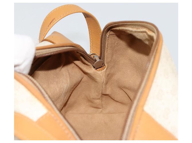 GUCCI Micro GG Supreme Schultertasche PVC Weiß Gold Auth 180109 Golden - Ansicht 19