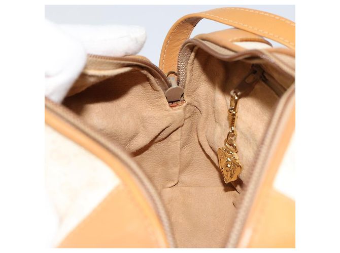 GUCCI Micro GG Supreme Schultertasche PVC Weiß Gold Auth 180109 Golden - Ansicht 20