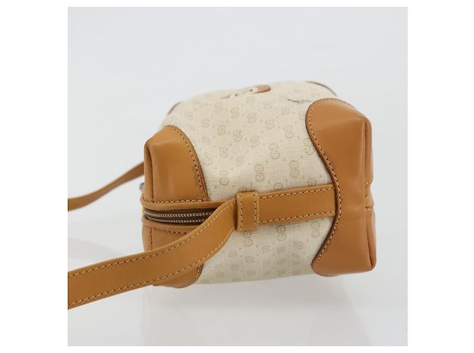 GUCCI Micro GG Supreme Schultertasche PVC Weiß Gold Auth 180109 Golden - Ansicht 4