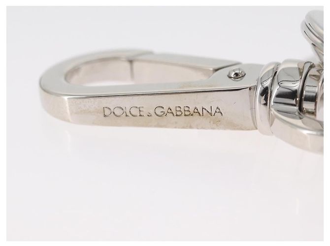 Dolce & Gabbana Portachiavi DOLCE&GABBANA in metallo Nero Argento Auth 167362M - vista 10