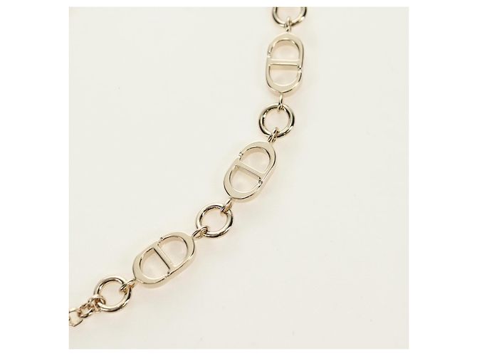 Bolso de hombro Christian Dior Canage Chain de piel Oro Auth 181440SM Dorado - vista 14