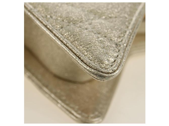 Bolso de hombro Christian Dior Canage Chain de piel Oro Auth 181440SM Dorado - vista 16