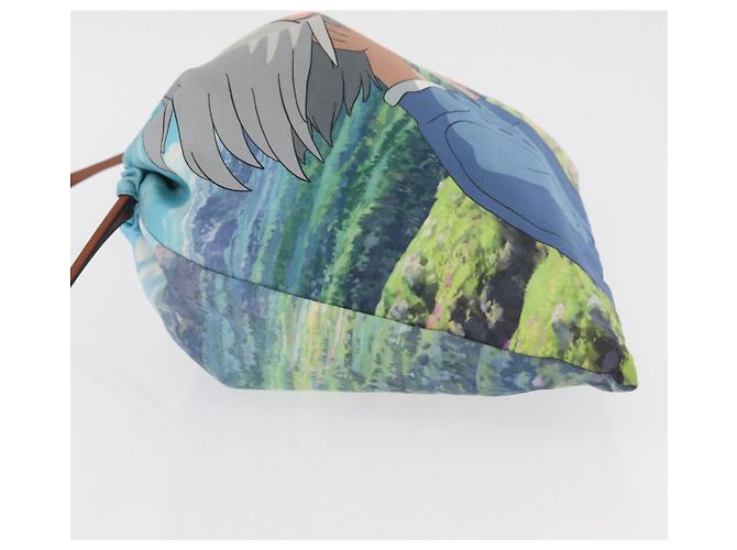 LOEWE Studio Ghibli Howl's Moving Castle Sophie Calcifer Pouch Authentisch 167390SAM Blau - Ansicht 4