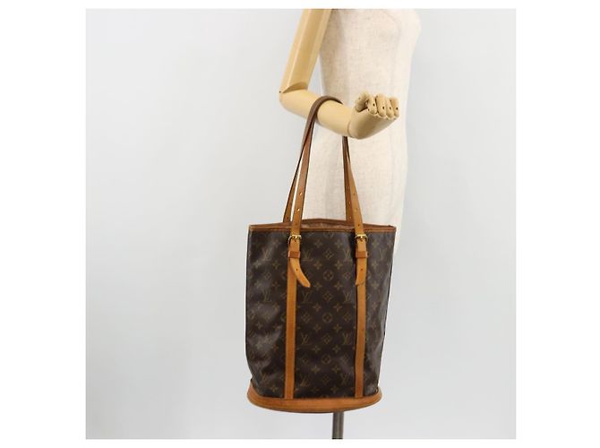 LOUIS VUITTON Borsa a Spalla Monogram Bucket GM M42236 LV Auth bs35328 Monogramma - vista 25