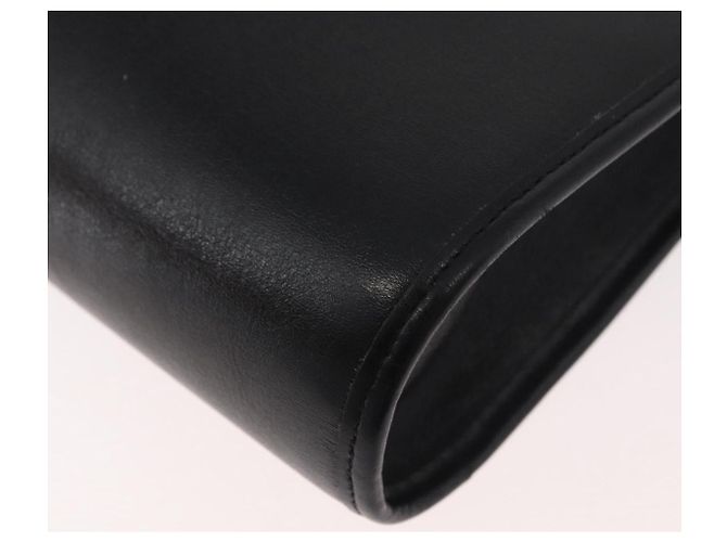 Borsa a Spalla Christian Dior in Pelle Nera e Oro Auth 182420 Nero D'oro - vista 15