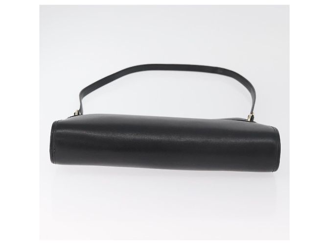 Borsa a Spalla Christian Dior in Pelle Nera e Oro Auth 182420 Nero D'oro - vista 5