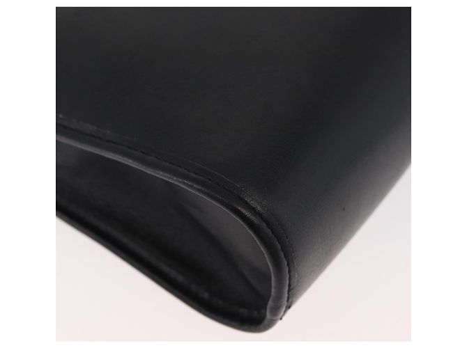 Borsa a Spalla Christian Dior in Pelle Nera e Oro Auth 182420 Nero D'oro - vista 8