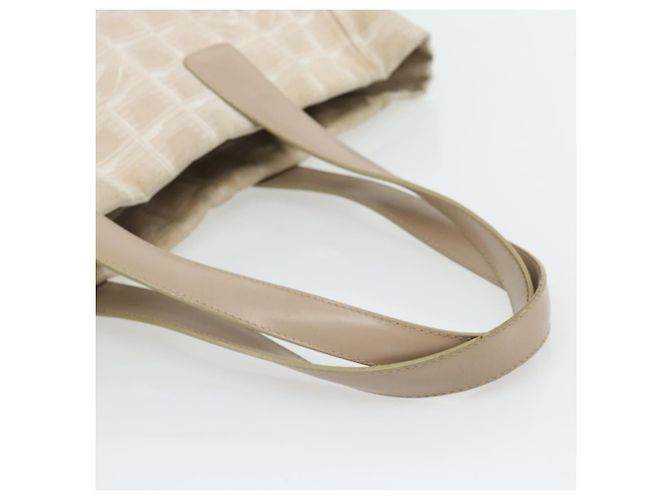 CHANEL Nuova Borsa Tote Travel in Nylon Beige Oro CC Auth 180906 D'oro - vista 7