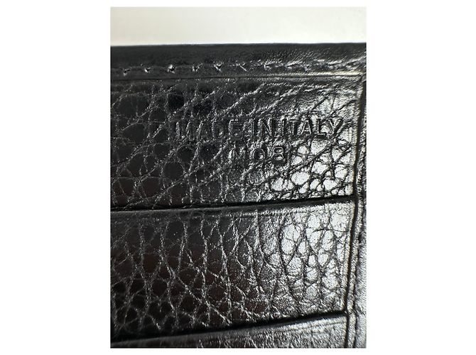 Céline Cartera de cuero vintage Celine negra y dorada Negro - vista 5