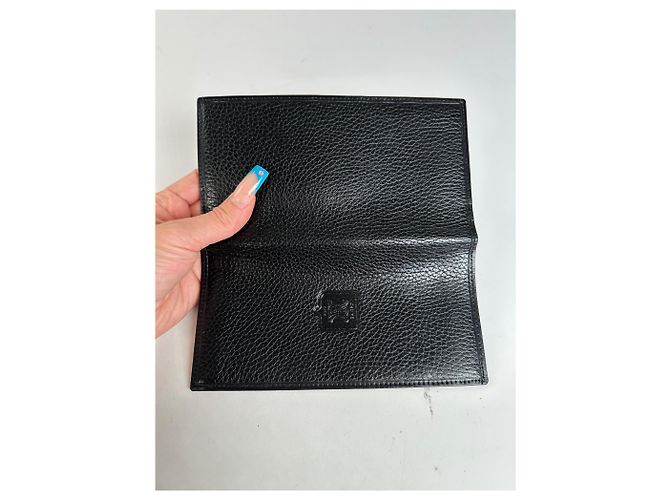 Céline Cartera de cuero vintage Celine negra y dorada Negro - vista 7