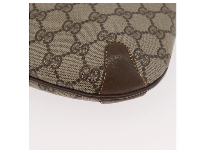 Bolsa GUCCI GG Supreme Web Sherry Line PVC Bege Ouro 904 02 026 Auth BA12949 Dourado - vista 14
