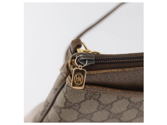 Bolsa GUCCI GG Supreme Web Sherry Line PVC Bege Ouro 904 02 026 Auth BA12949 Dourado - vista 18