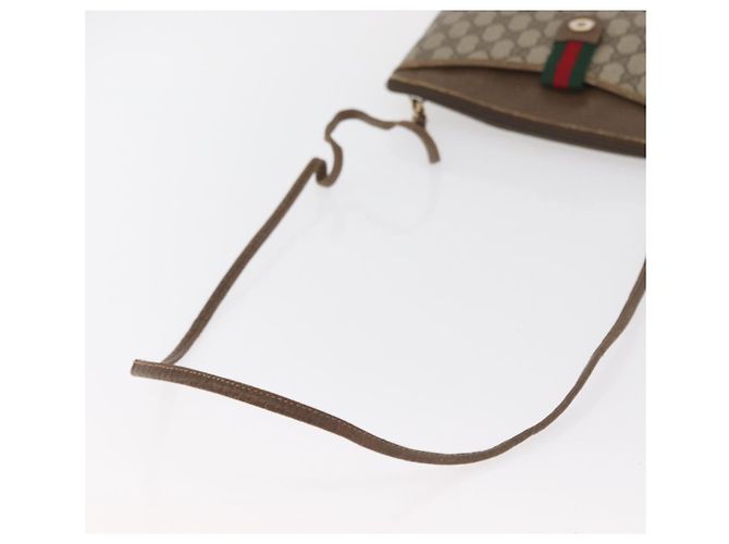 Bolsa GUCCI GG Supreme Web Sherry Line PVC Bege Ouro 904 02 026 Auth BA12949 Dourado - vista 7