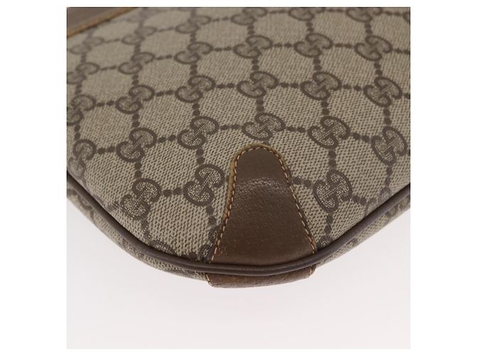 Bolsa GUCCI GG Supreme Web Sherry Line PVC Bege Ouro 904 02 026 Auth BA12949 Dourado - vista 9