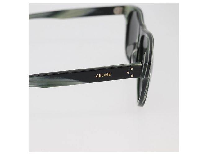 Céline Gafas de sol CELINE de plástico Verde Auth BA13226A - vista 7