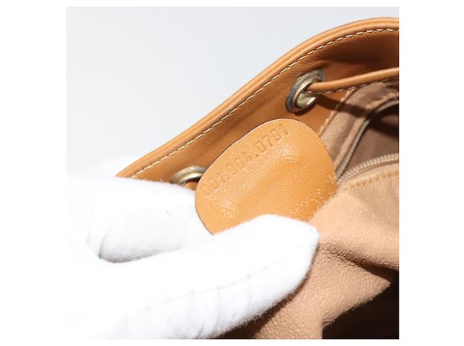 Borsa a Spalla GUCCI Micro GG Supreme PVC Beige Oro 001 904 0791 Auth 182379 D'oro - vista 12