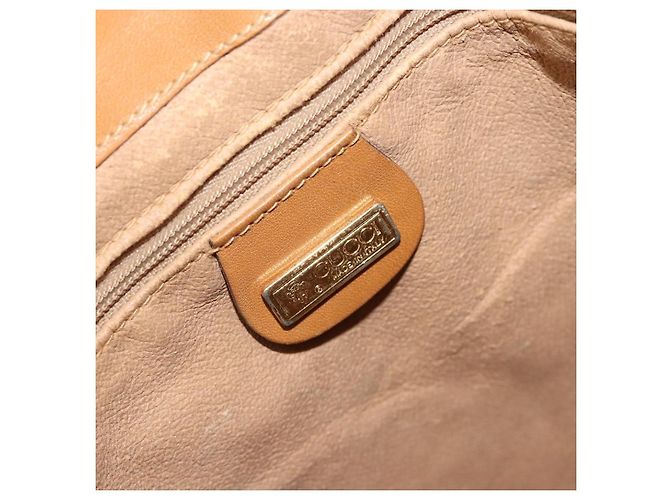 Borsa a Spalla GUCCI Micro GG Supreme PVC Beige Oro 001 904 0791 Auth 182379 D'oro - vista 18