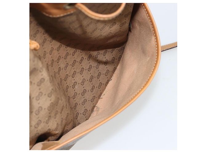 Borsa a Spalla GUCCI Micro GG Supreme PVC Beige Oro 001 904 0791 Auth 182379 D'oro - vista 23