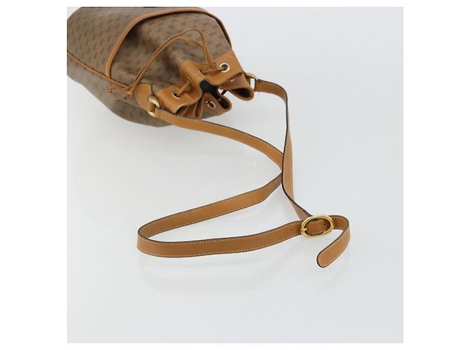 Borsa a Spalla GUCCI Micro GG Supreme PVC Beige Oro 001 904 0791 Auth 182379 D'oro - vista 7