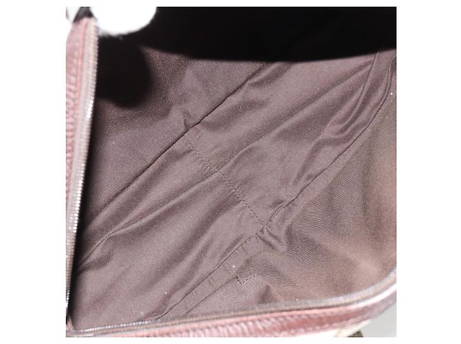 Borsa GUCCI GG Supreme in PVC Beige Silver 140959 Auth ka4521 Argento - vista 11