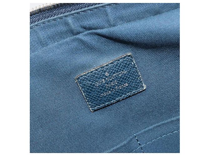 LOUIS VUITTON Taiga Porte Documents Business PDB Bag Blue M30645 LV Auth ka4533 - vista 10