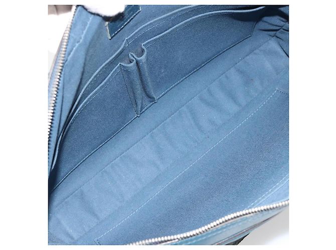LOUIS VUITTON Taiga Porte Documents Business PDB Bag Blue M30645 LV Auth ka4533 - vista 11