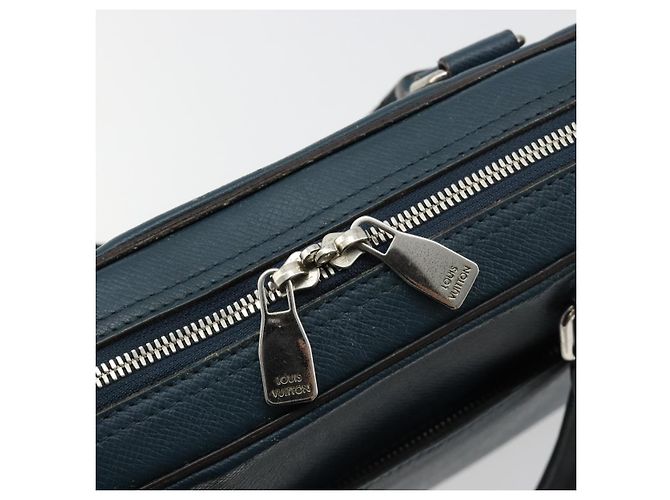 LOUIS VUITTON Taiga Porte Documents Business PDB Bag Blue M30645 LV Auth ka4533 - vista 17