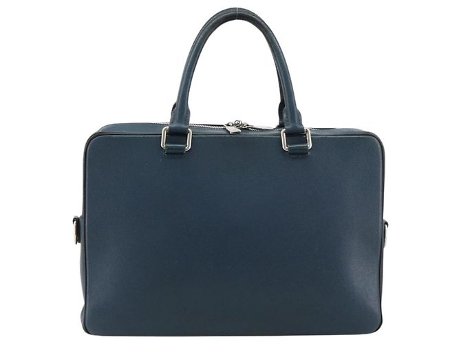 LOUIS VUITTON Taiga Porte Documents Business PDB Bag Blue M30645 LV Auth ka4533 - vista 2