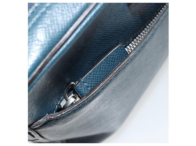LOUIS VUITTON Taiga Porte Documents Business PDB Bag Blue M30645 LV Auth ka4533 - vista 22