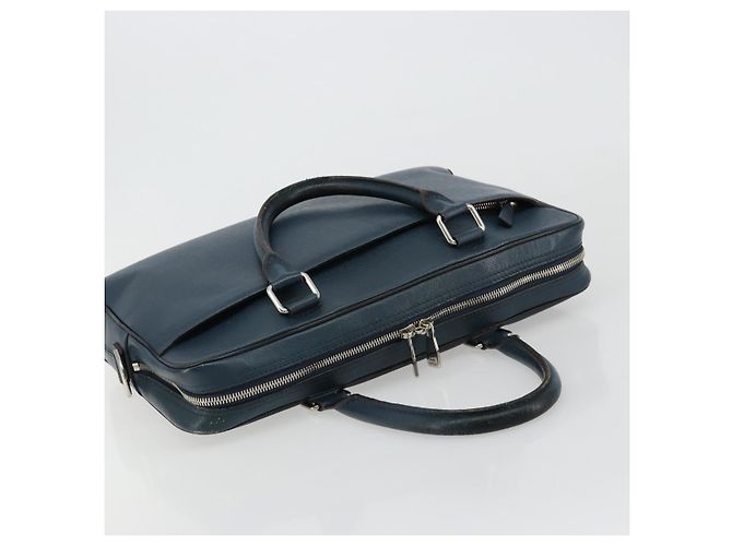 LOUIS VUITTON Taiga Porte Documents Business PDB Bag Blue M30645 LV Auth ka4533 - vista 6